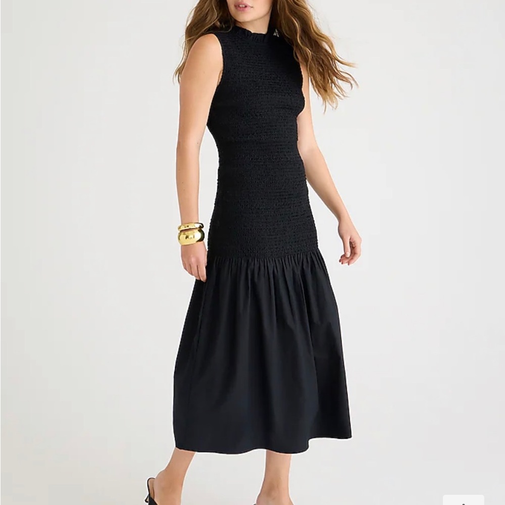 J.Crew Smocked Bodice Dress